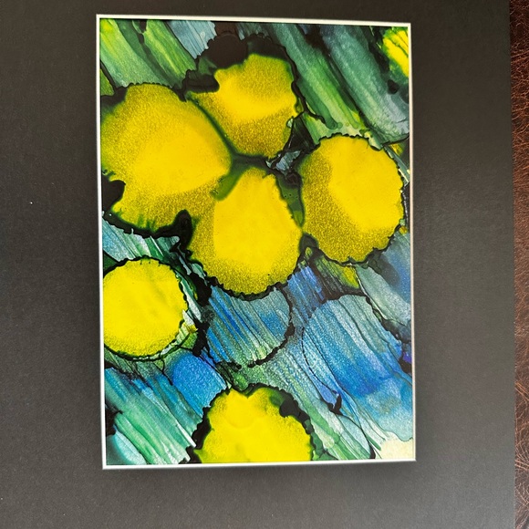 Hand crafted original abstract alcohol ink wall decor painting - Picture 13 of 13